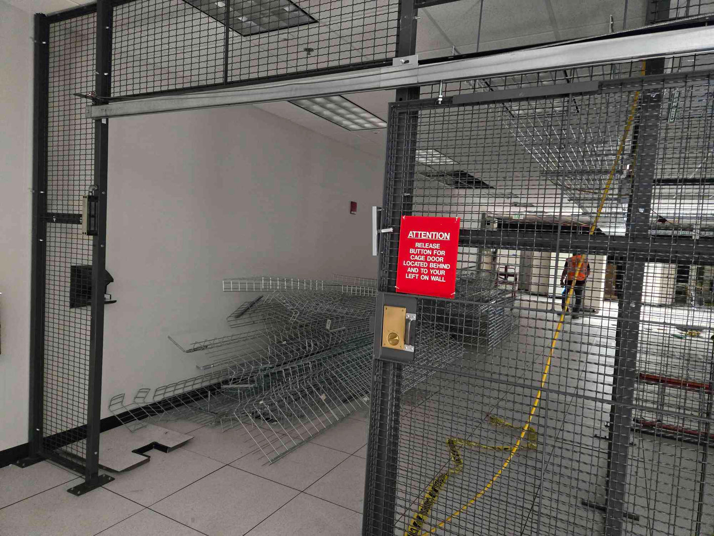 138 Ft Total Length X 9'2" H Wire Crafters Steel Security Cage w/4 Doors