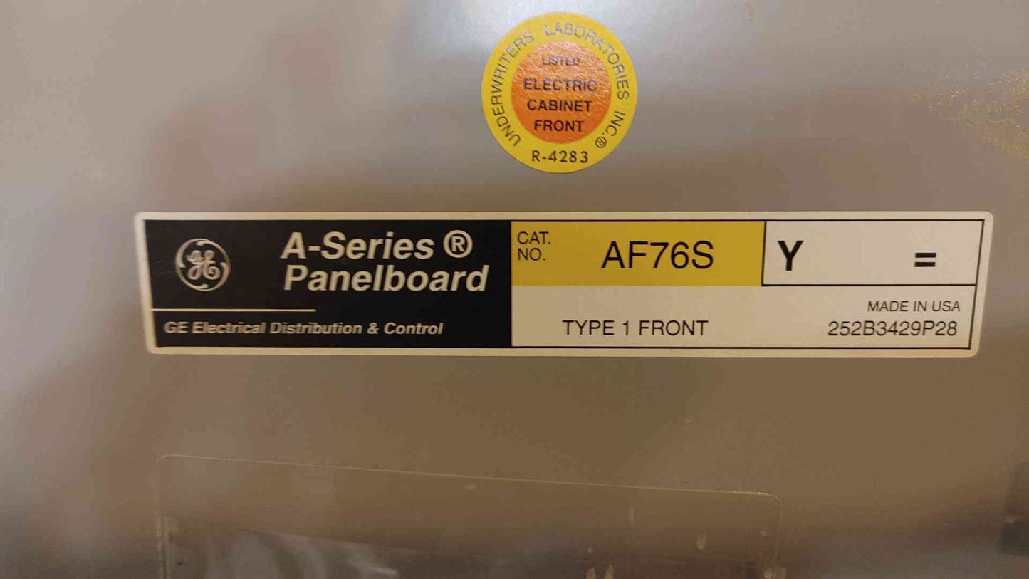 42 Pole GE A Series Panelboard 225A 208Y/120VAC 3PH 4W AB43B