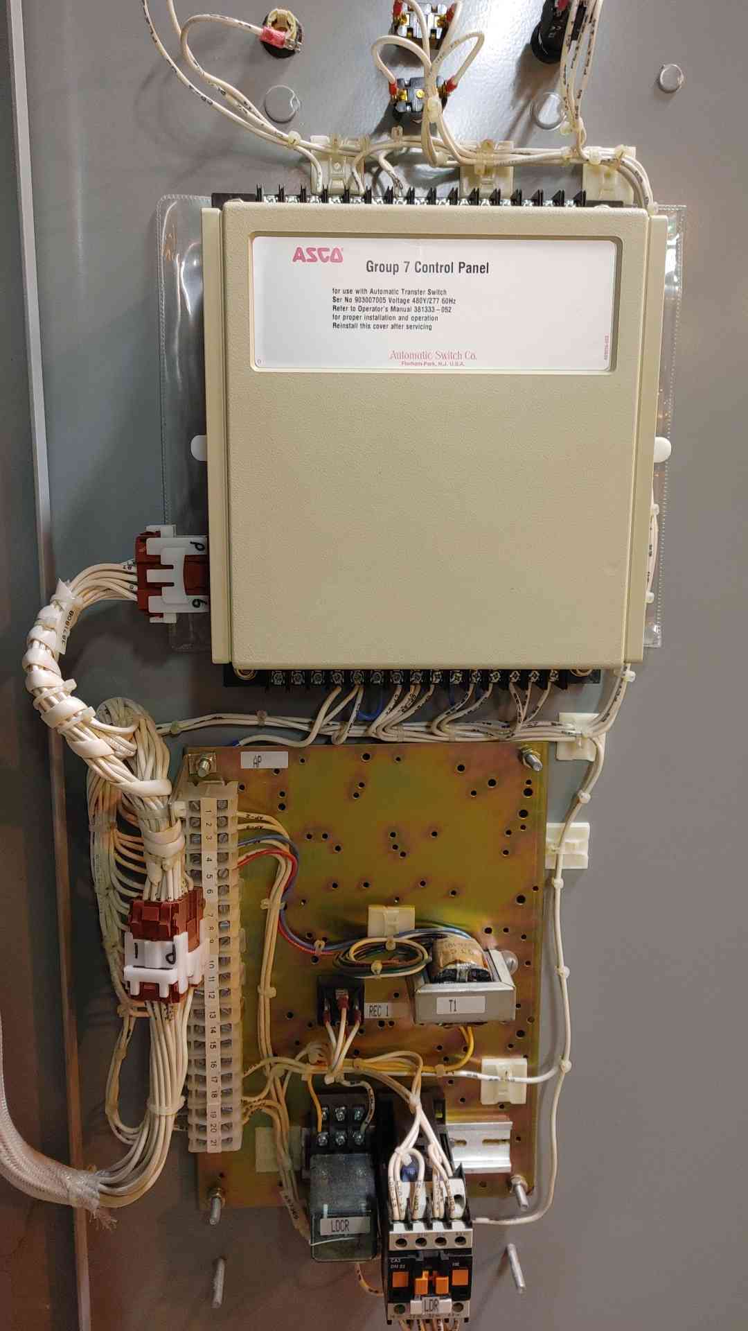 ASCO ATS Bypass Switch 150A 480/277V Z-5426 ATS 962 Series