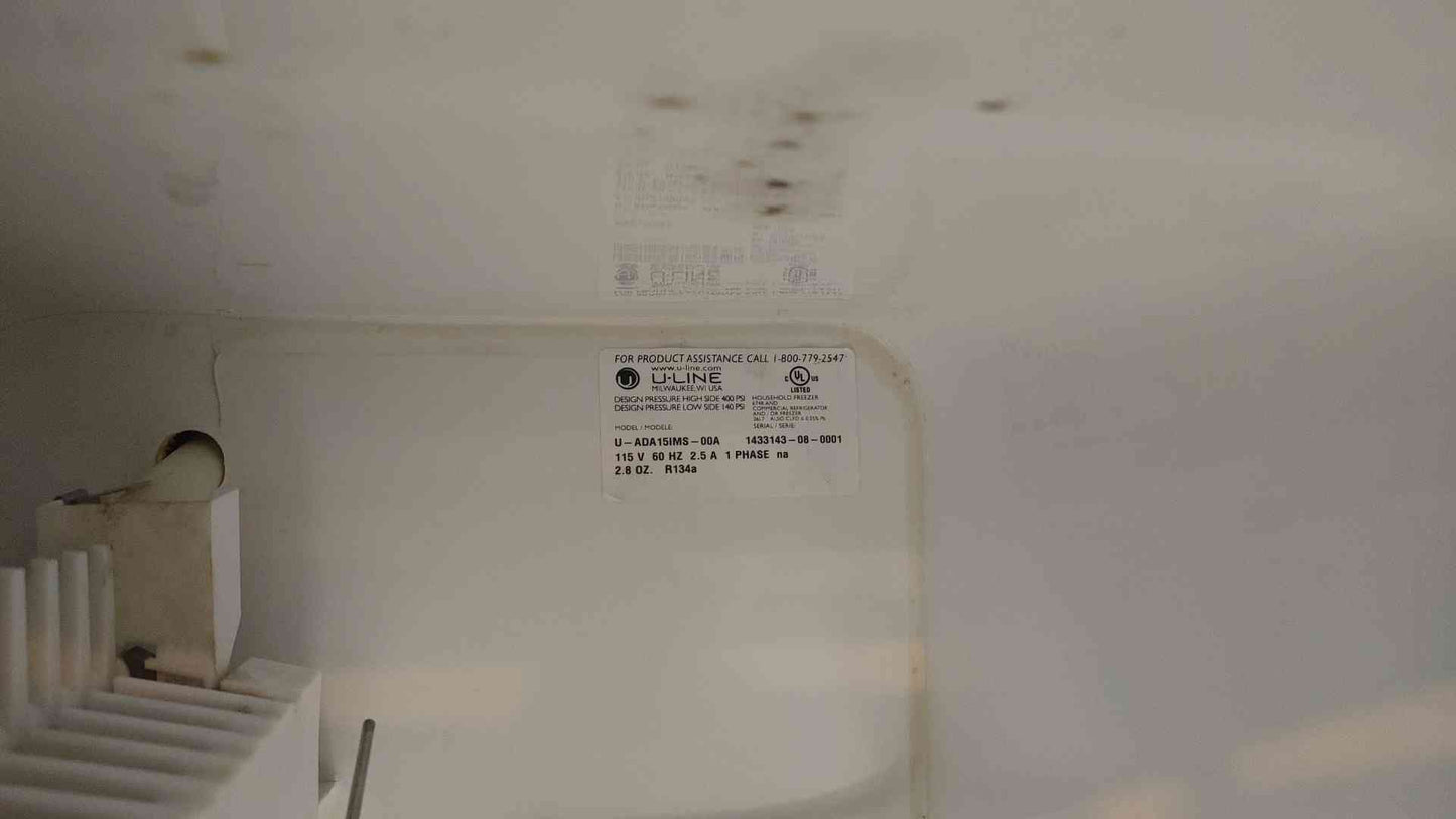 U-Line 15" ADA Series Ice Maker 115V 2.5A 1PH R134A U-ADA15IMS-00A