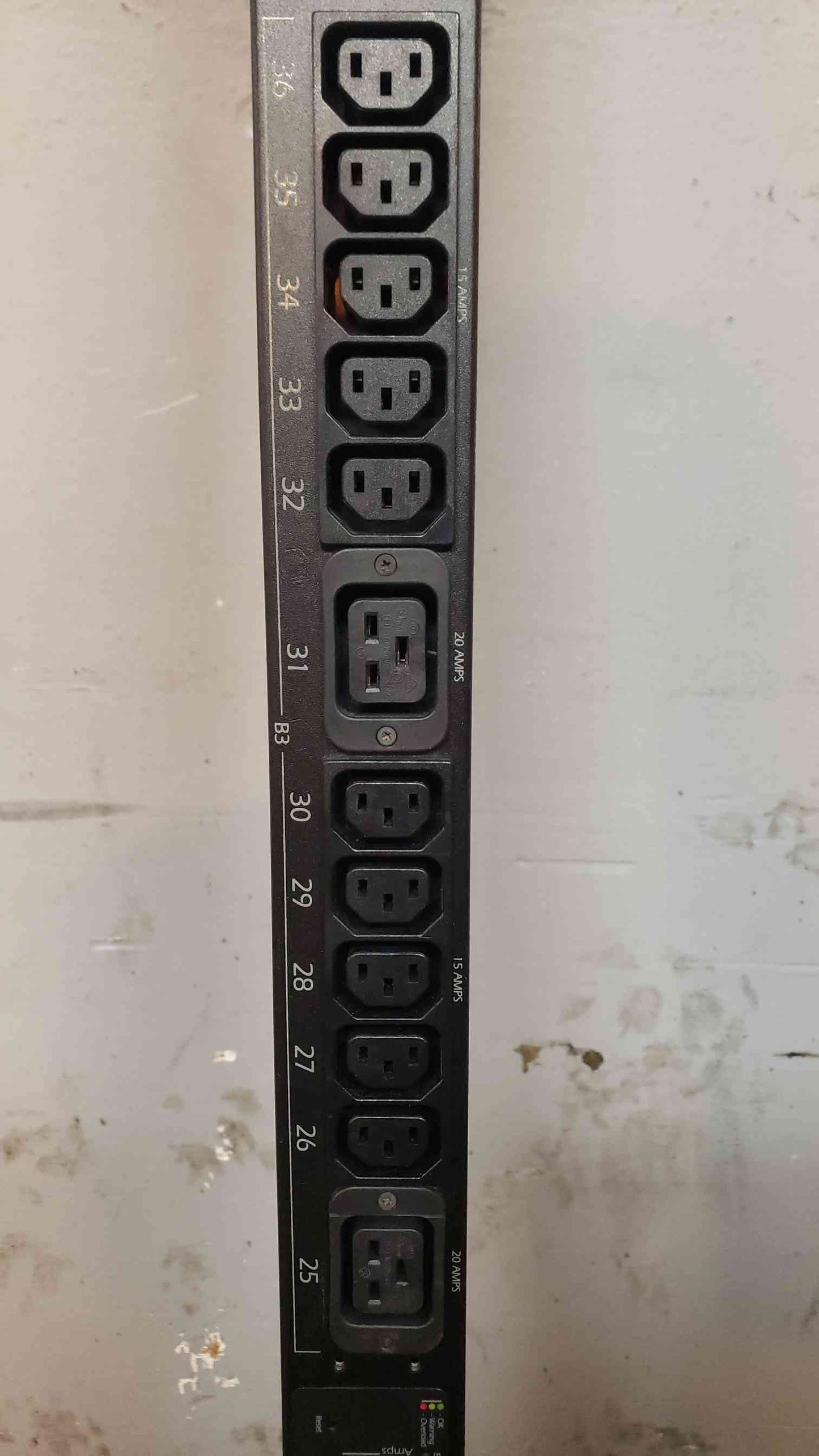 *Pickup Only* APC AP7868 36 PLUG MANAGED RACK PDU C13 C19 3FT CS 208V (SKU: 107369)