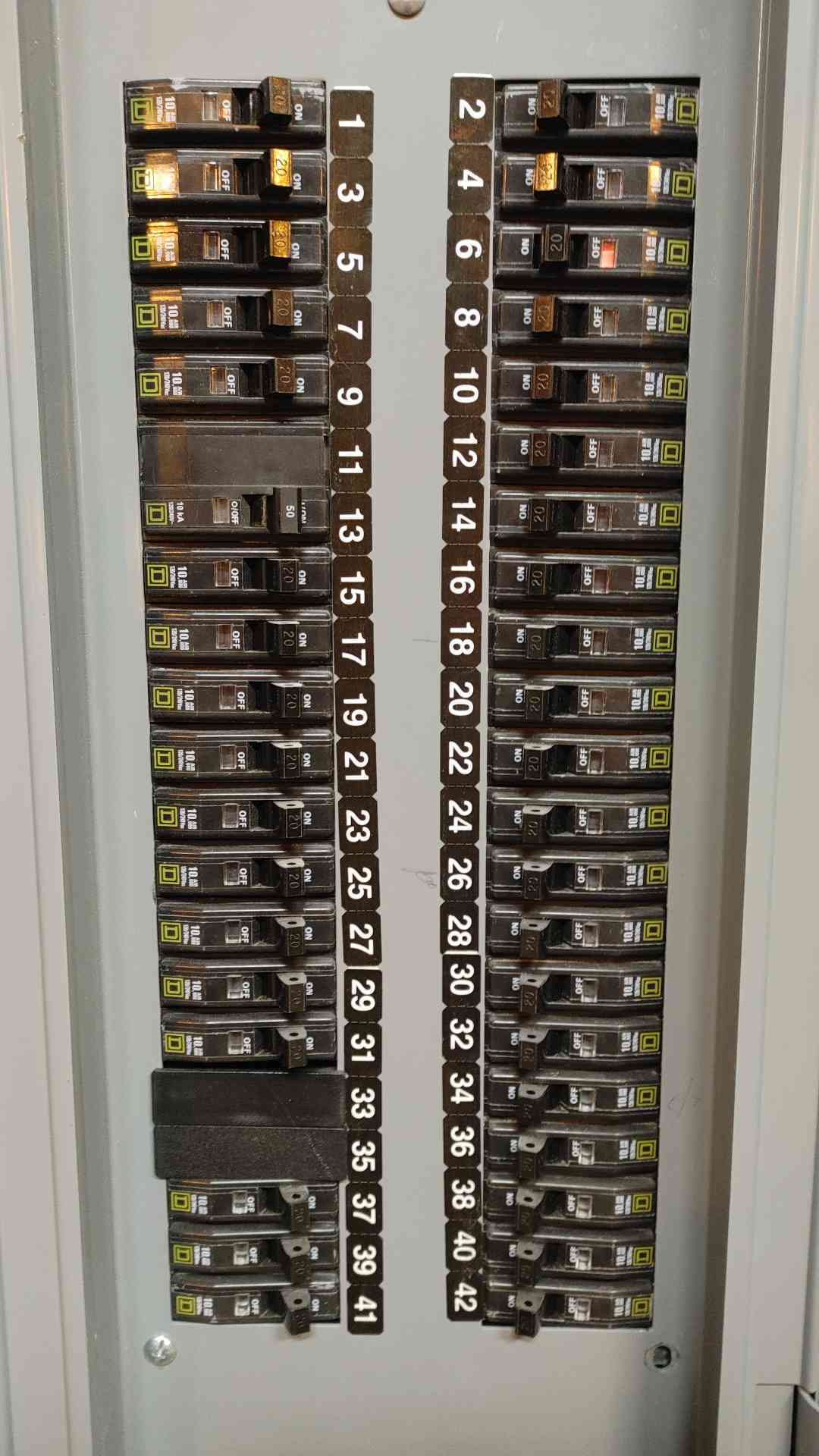 Square D NQOD Panelboard 125A 208Y/120V 3PH 4W MHC50S with Main