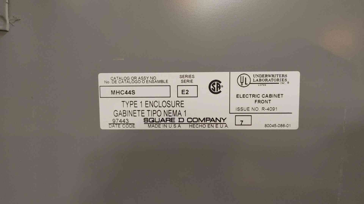 Square D NQOD Panelboard 100A 208Y/120V 3PH 4W MHC44S
