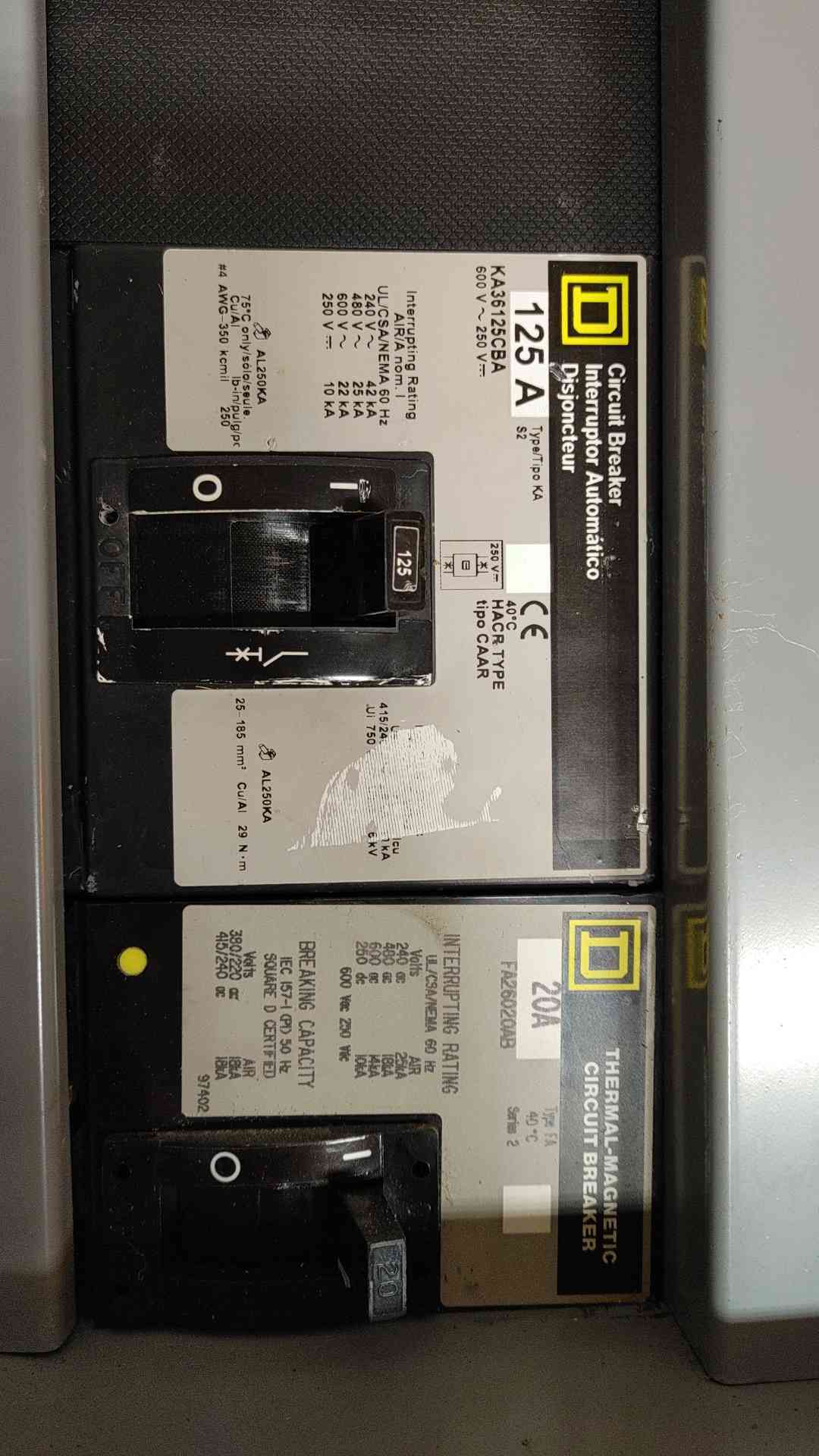 Square D I-Line Breaker Panelboard 600A 480Y/277V 3PH 4W 21 Breakers