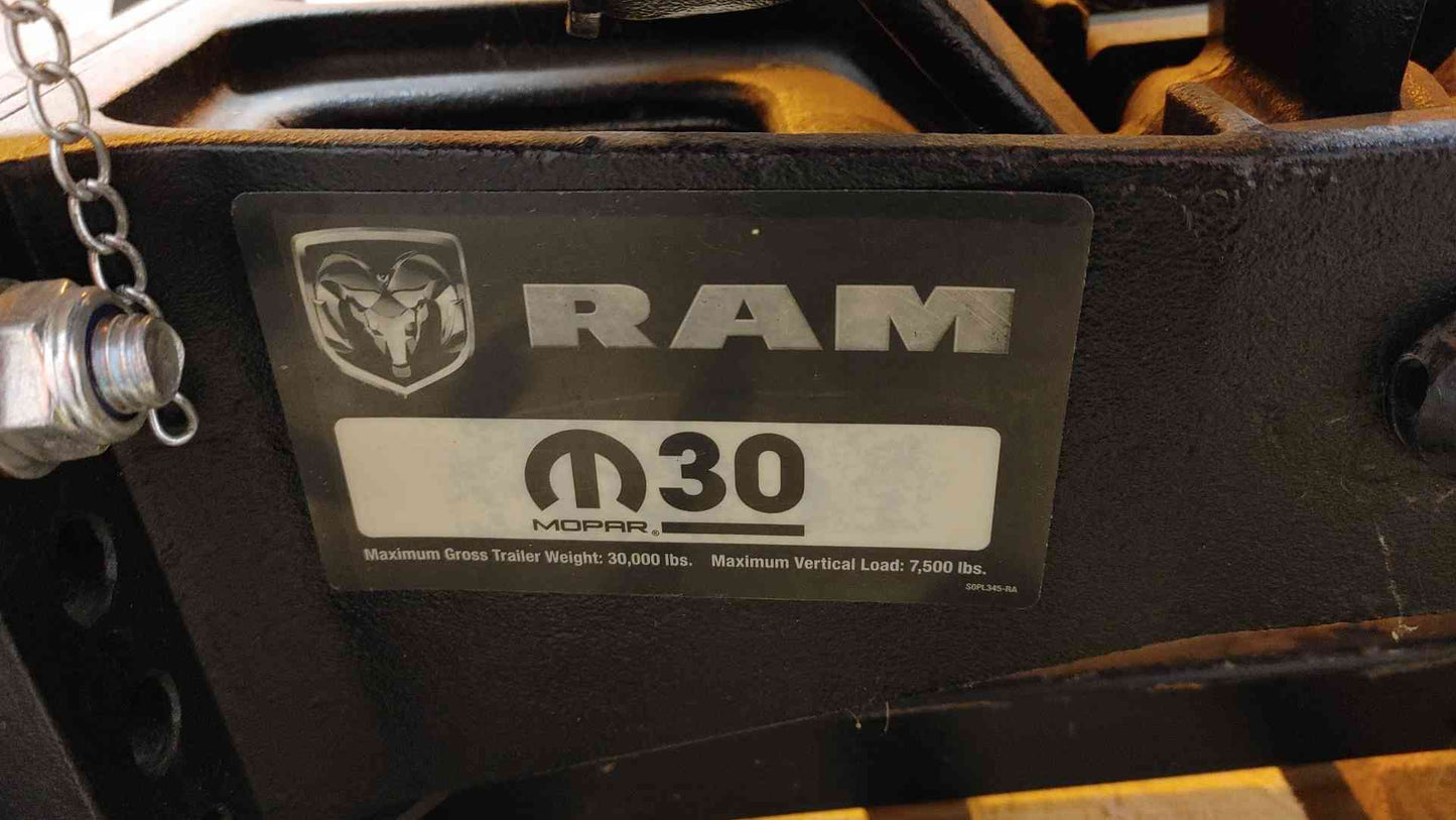 Ram Gooseneck Pin 30K Trailer 7.5K Vertical Load (SKU: 107530)