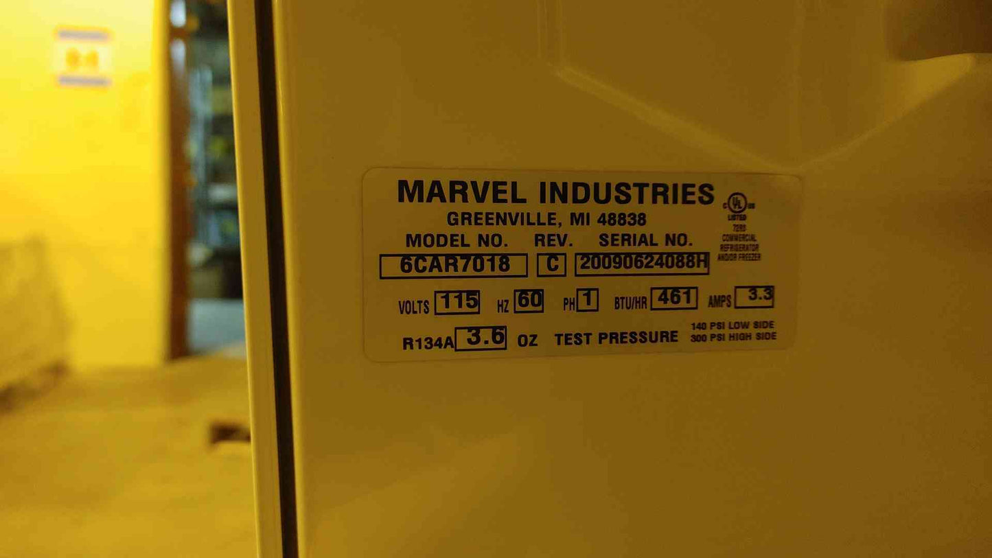 Marvel Scientific 6CAR7018 Undercounter Lab Refrigerator