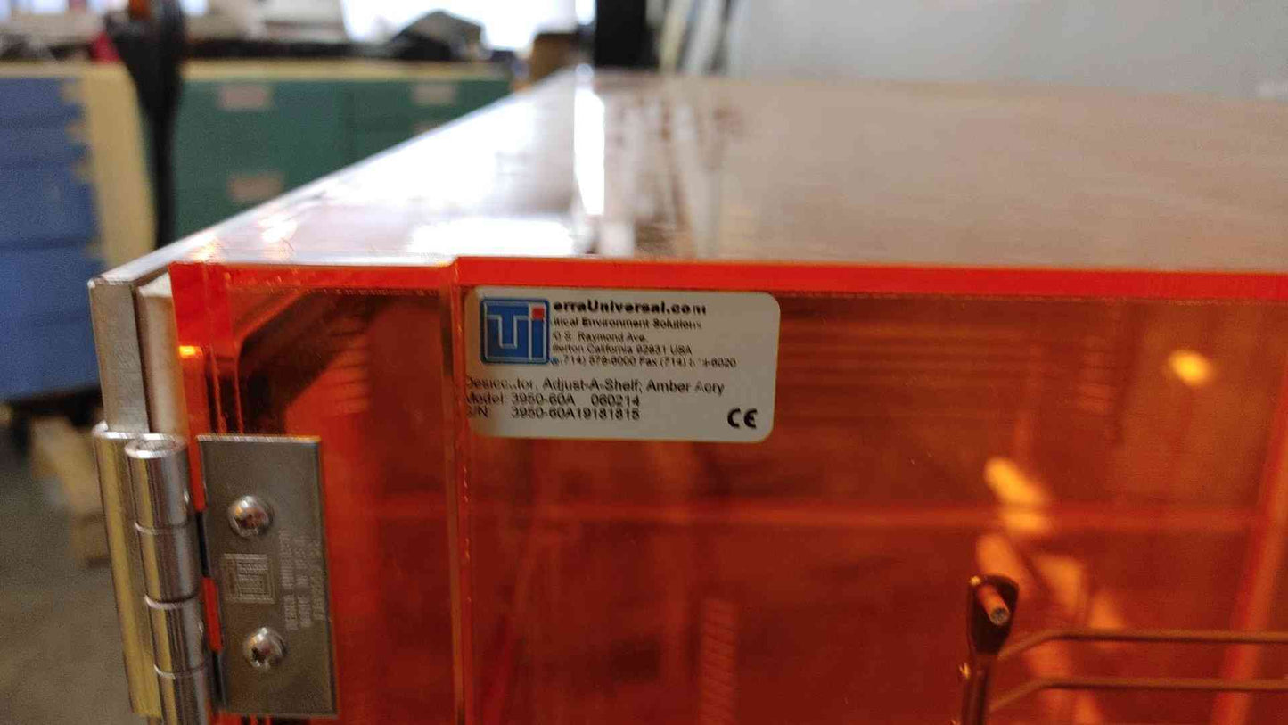 TerraUniversal 6 Door Desiccator Amber Acrylic Cabinet (108620)