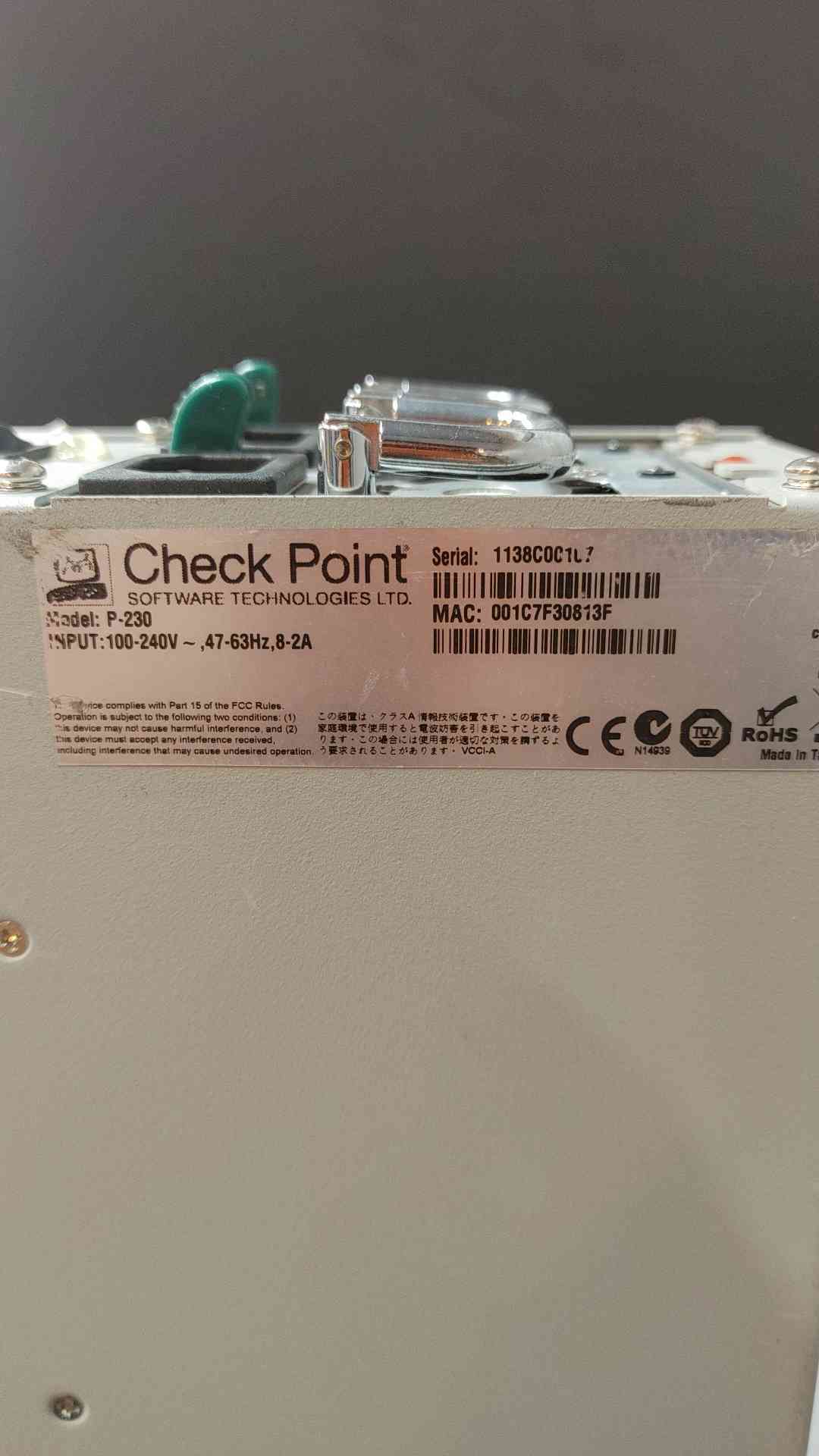 Check Point P-230 Network Firewall Security Appliance(SKU: 110135)