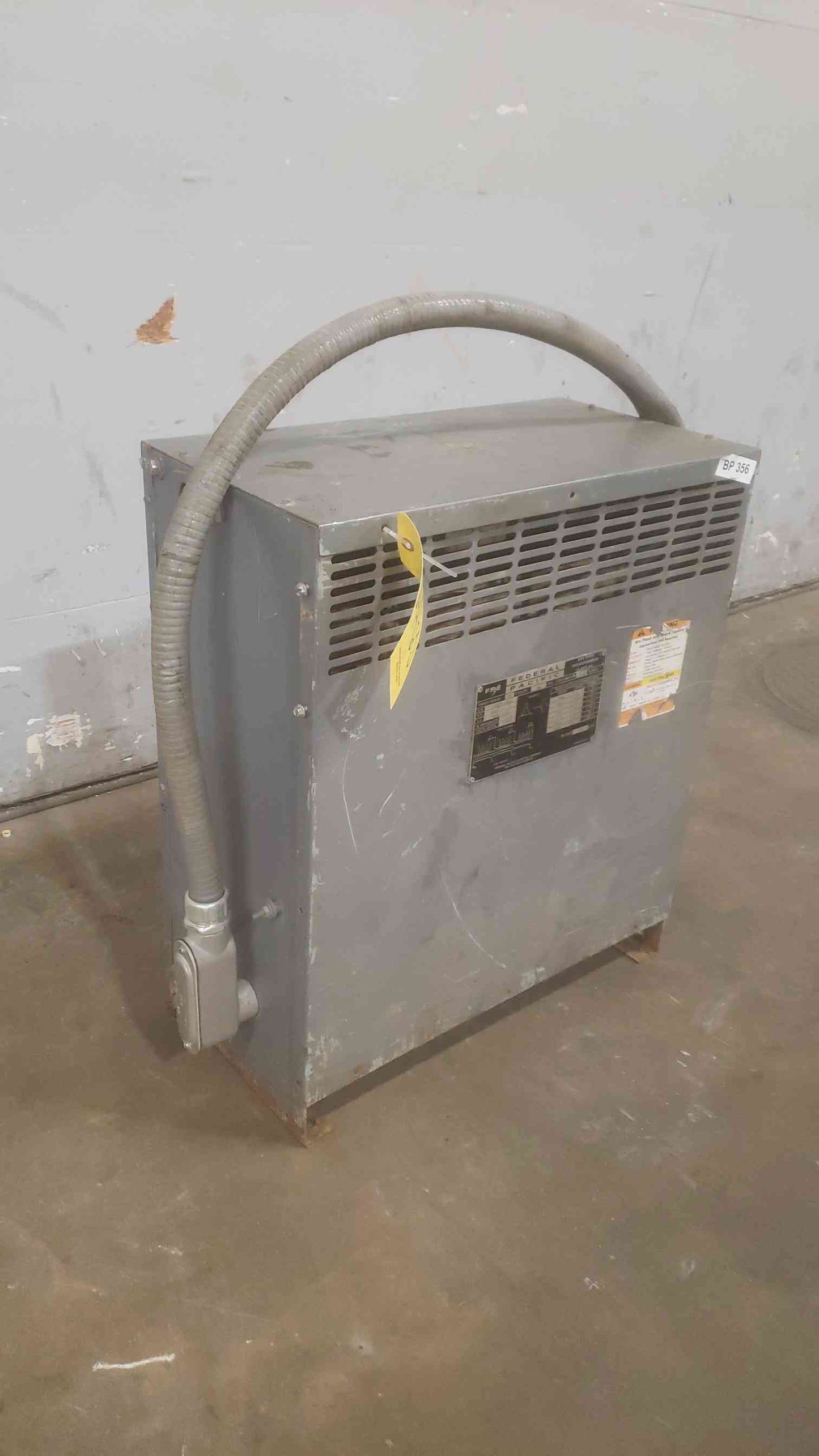 Federal Pacific 30KVA 480 208Y/120 3PH Dry Type Transformer (SKU: 110835)