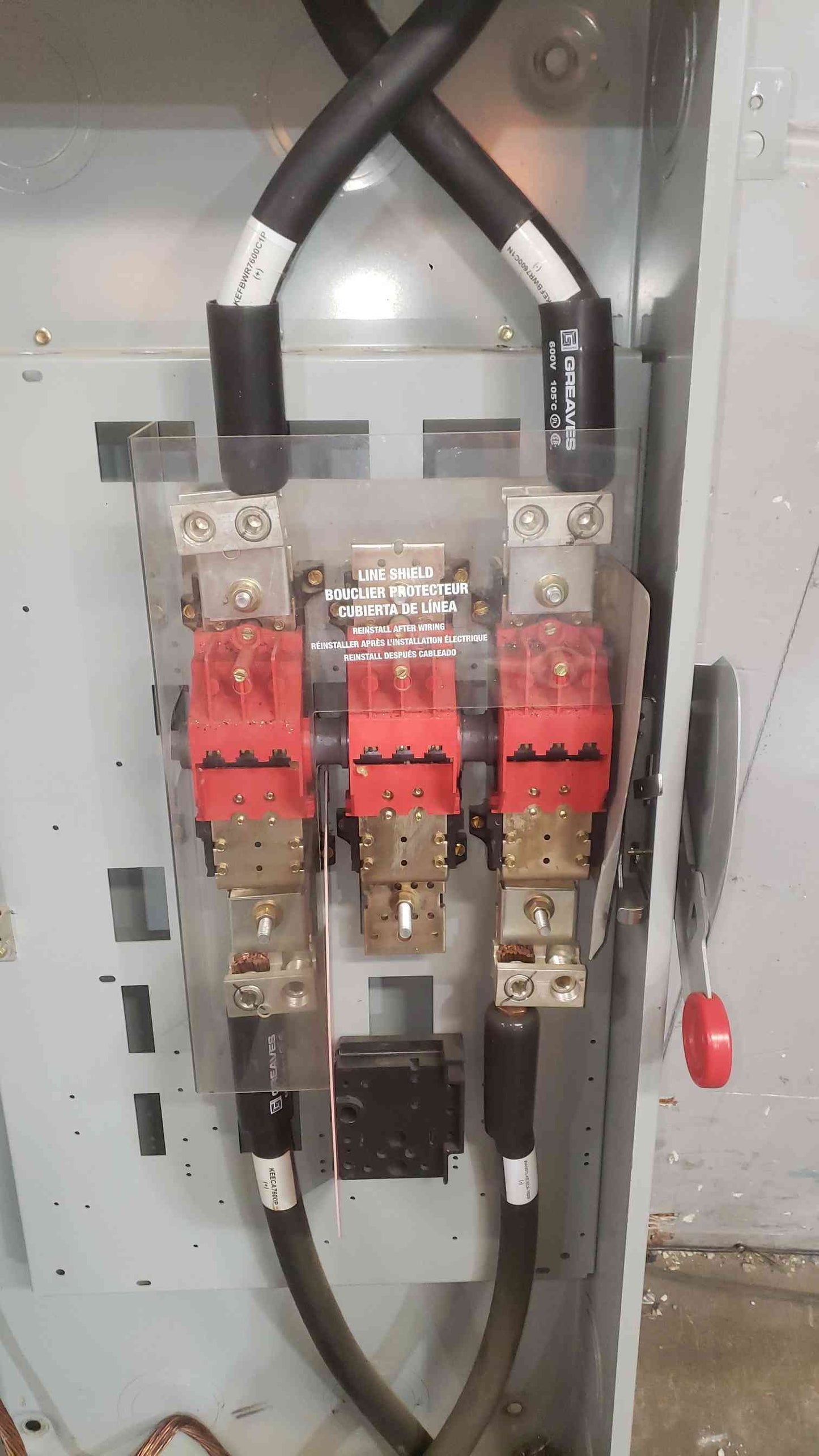 EATON 600A 600V~ Heavy Duty Safety Switch DH266UGK-00NP (SKU: 112457)