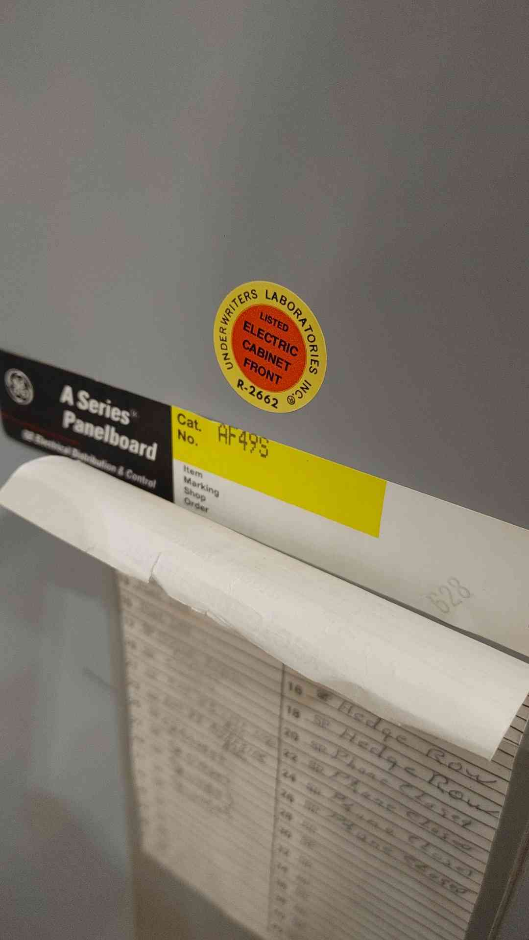 GE AQU3422MB A-Series Panelboard 225A 208Y/120V 3PH 4W 42-Circuit w/ AF49F Trim(SKU: 112803)