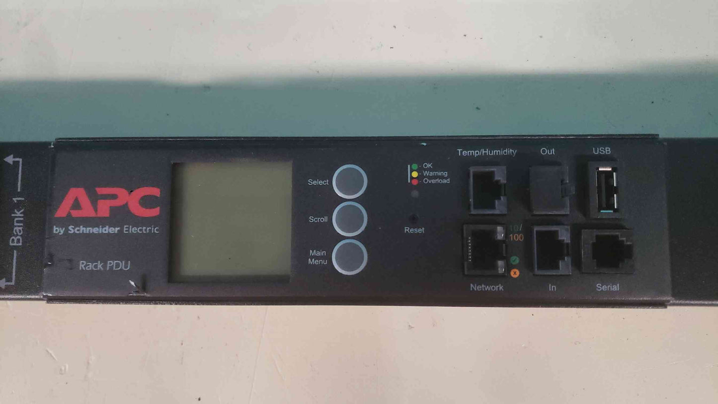 APC AP8841 Metered Rack PDU 2G 0U 30A 200V-208V (36) C13 (6) C19 Outlets L6-30P 5.0kW