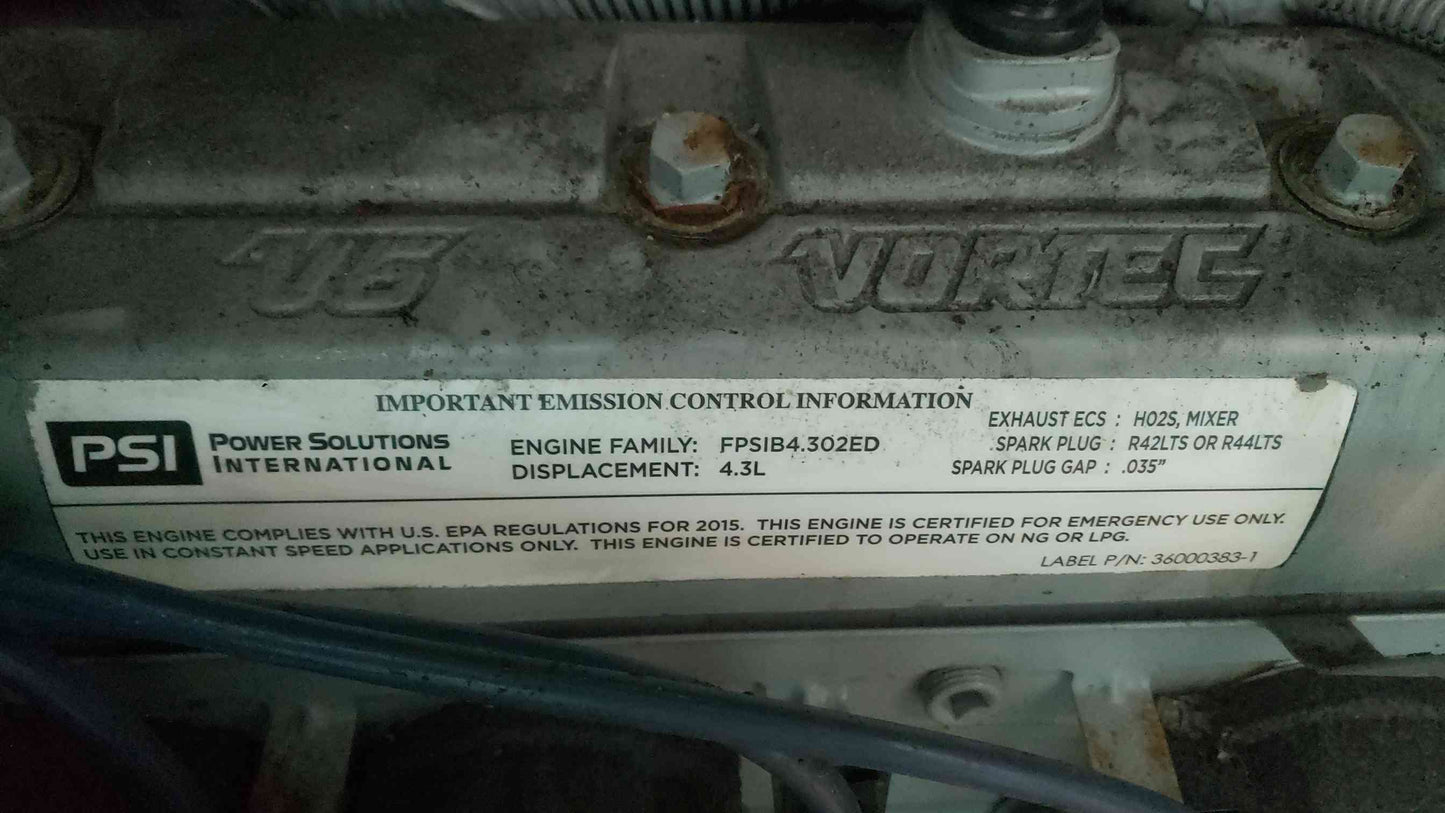 30KW MTU Onsite GG04RG075V1M00017 120/240V 125A 1&3PH Nat Gas TESTED (SKU: 113474)