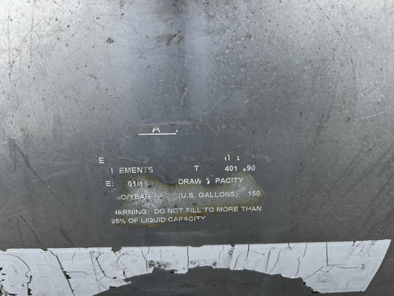 150 Gallon Saddle Diesel Tanks with Mounts, Good for Road Trucks, 2 available – the price is for 1.