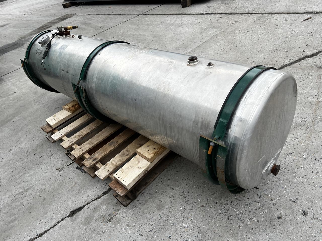 150 Gallon Diesel Fuel Tank with Saddle Mounts. Good for Use on Class 8 Trucks