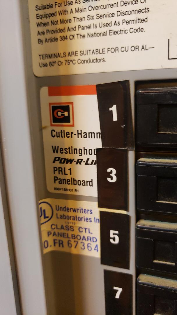 PRL1 225A Cutler Hammer PowRLine Panelboard 208/120v(S6LLST9765)