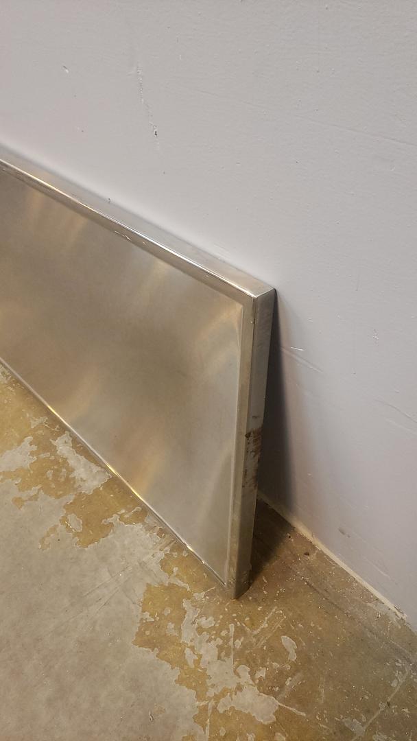 Stainless Steel Countertop w/ Dished Perimeter 5'x25"(S6LLST8547)