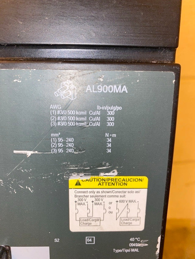 Square D, MHL3660033DC, 600A(S6LLST1342)