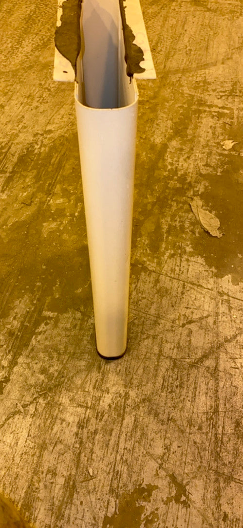 10x4x18" White Metal Reagent Posts Casework Shelving Pedestals(S6LLST2889)