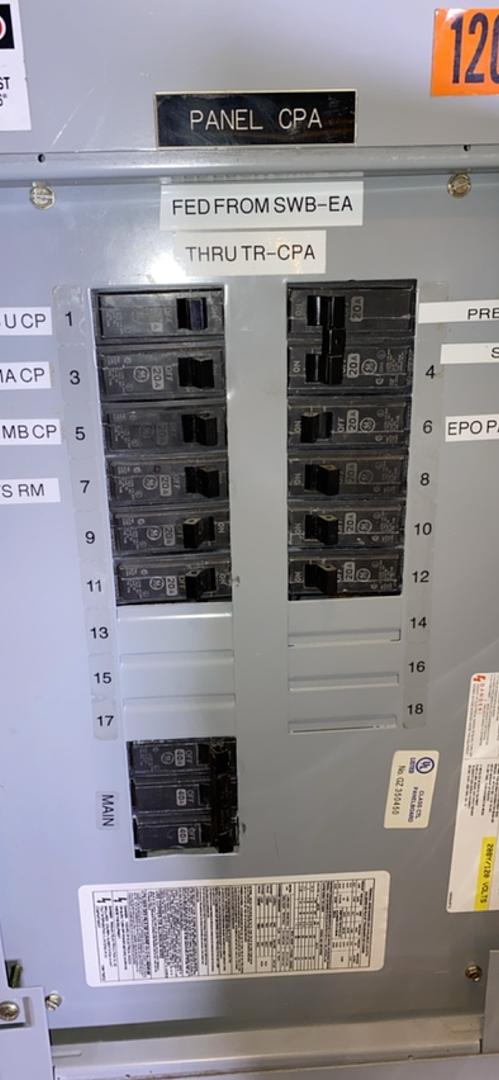 125A GE Panelboard 208/120 W/ Main Loaded(S6LLST4235)