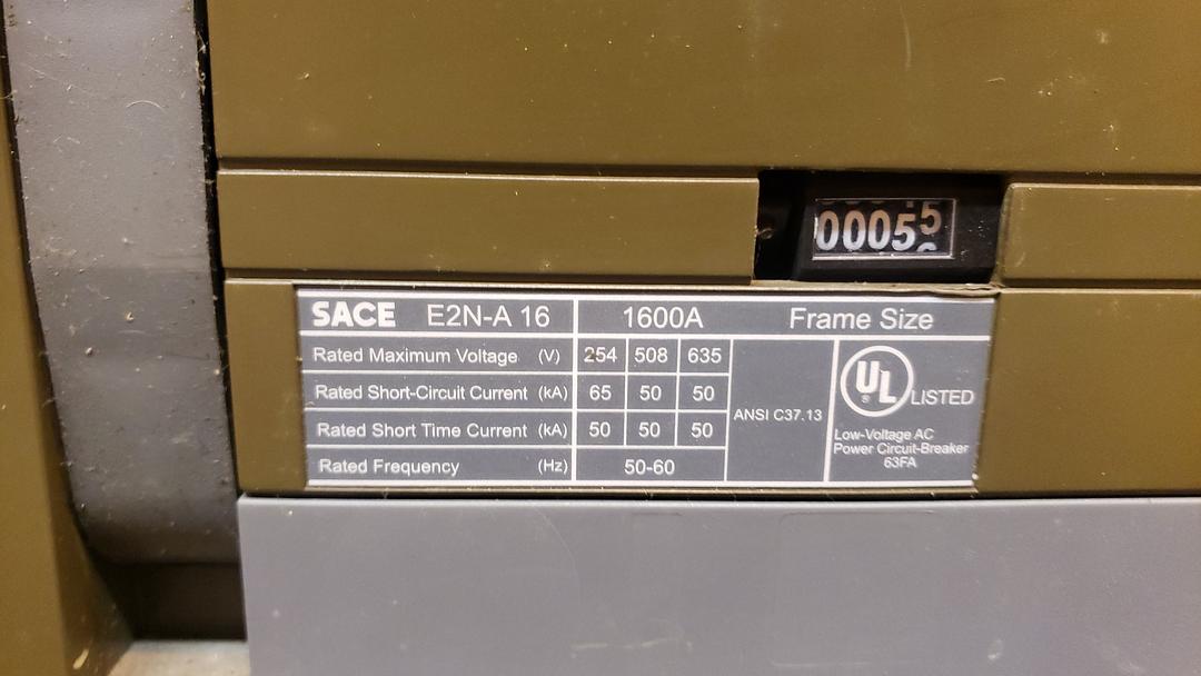 1600A ABB SACE E2NA16 Circuit Breaker Emax(S6LLST8499)