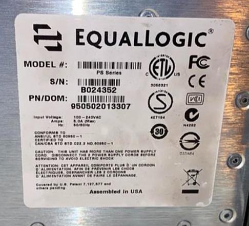 DELL EqualLogic PS SERIES 950502013307(S6LLST4859)