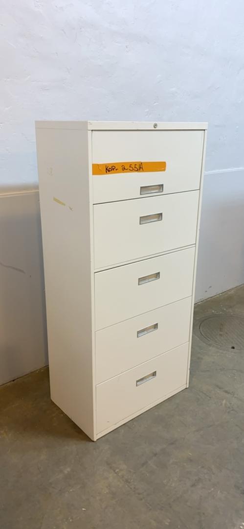 5" Tall Recessed 5 Drawer File Cabinet S6LLST8679(S6LLST8679)