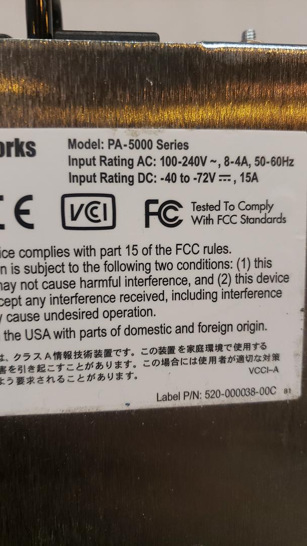 *Pickup Only* Lot of 4 PaloAlto Networks PA-5020 Firewall Security Appliance(S6LLST7773)