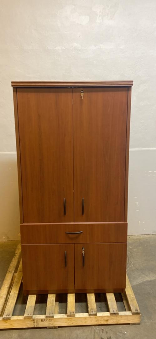 Tall Wooden Armoire Storage Cabinet 36x25x72(S6LLST5129)
