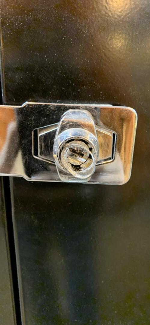 Black Metal Cabinet w/ Shelves 18x36x72(S6LLST8781)