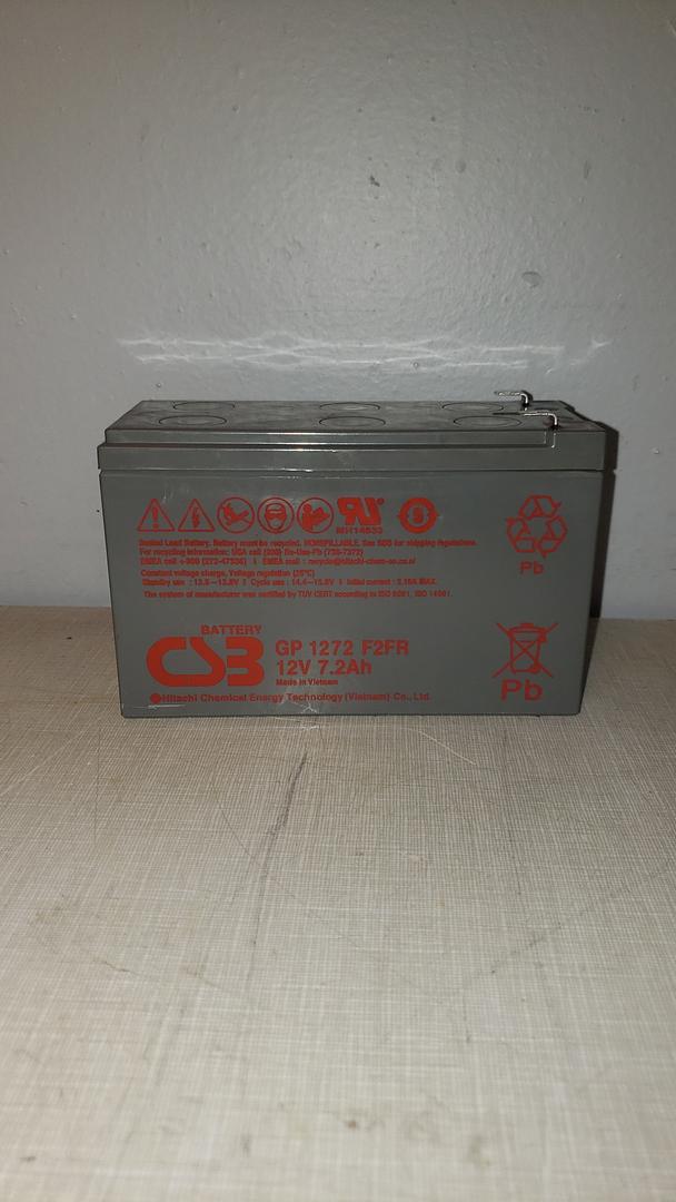 CSB 7Amp Battery GP1272 F2FR 12v WORKING!(S6LLST8800)