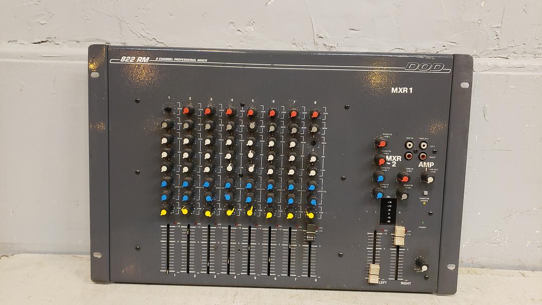 DOD Electronics 822 RM 8 Channel Professional Mixer MXR1(S6LLST10739)