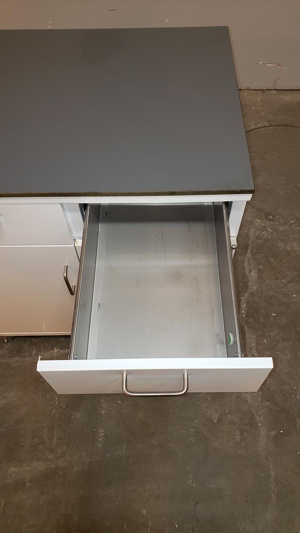 Rolling Lab Casework 2 Stainless Drwr 2 Door(S6LLST10372)