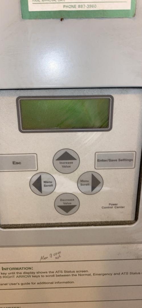 600A ASCO ATS 480V w/ 600A Service Entry Breaker(S6LLST1748)