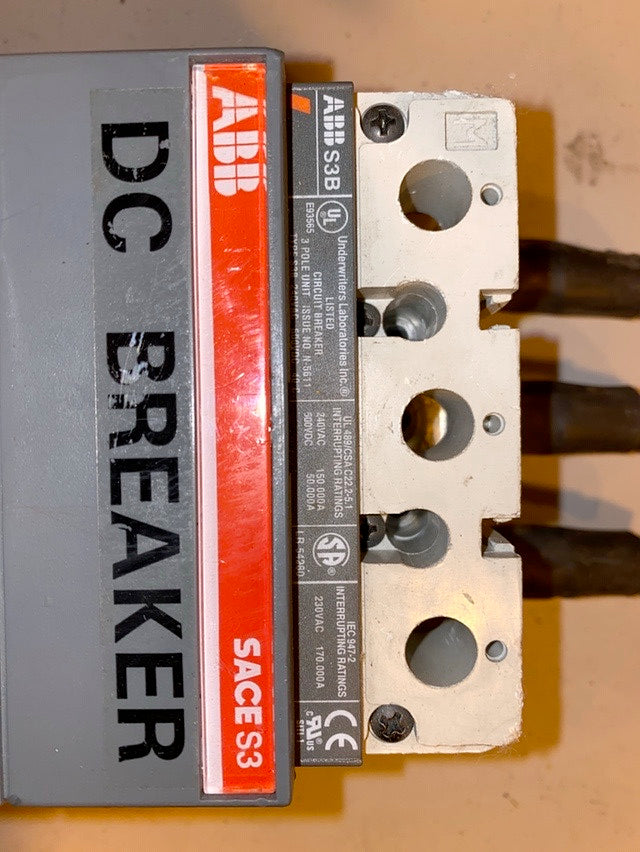 225A ABB S3B 3 Pole DC Circuit Breaker(S6LLST1431)