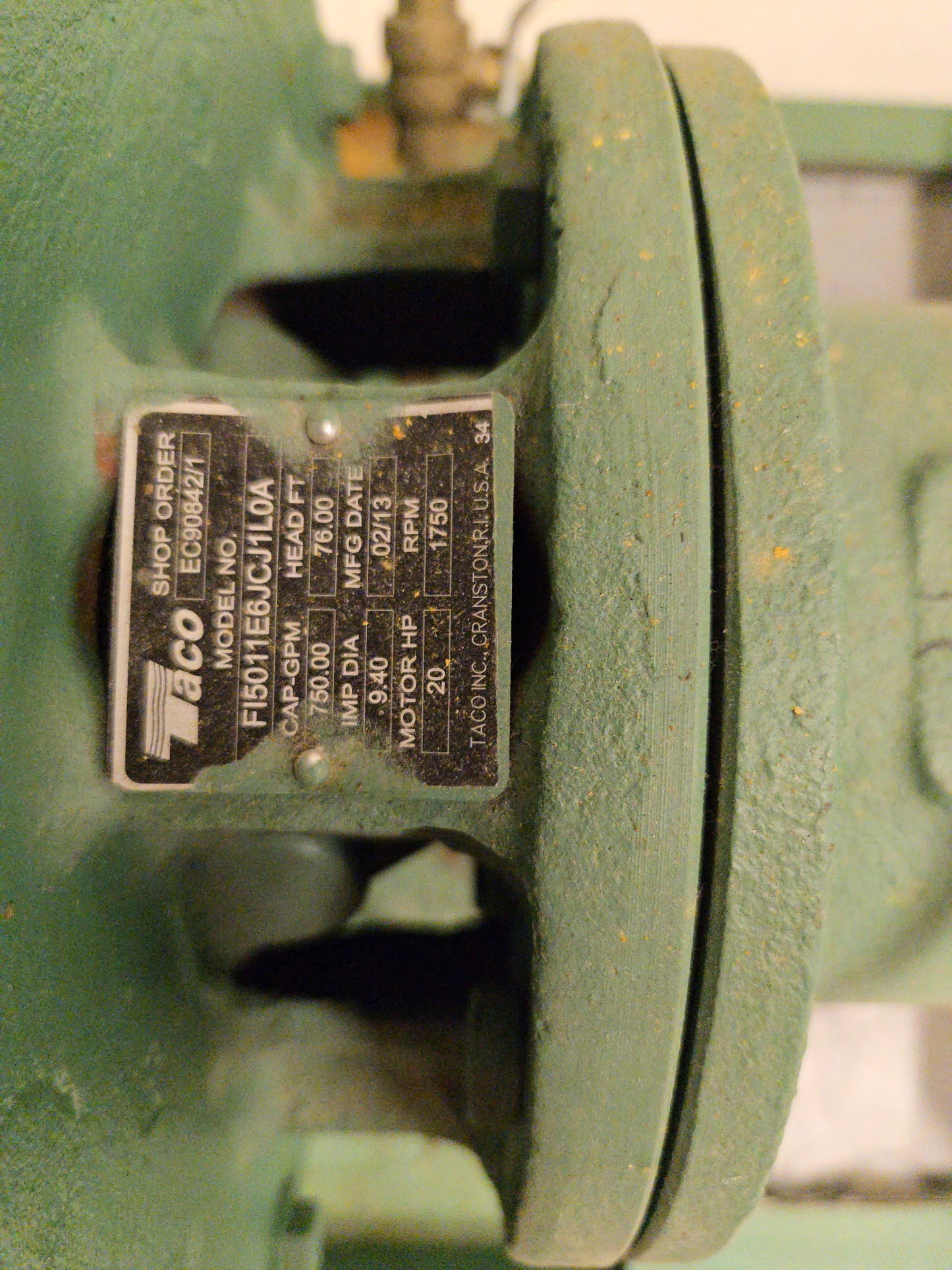 Baldor Reliance EM2515T 20HP 3ph 230/460 Motor/Pump Package