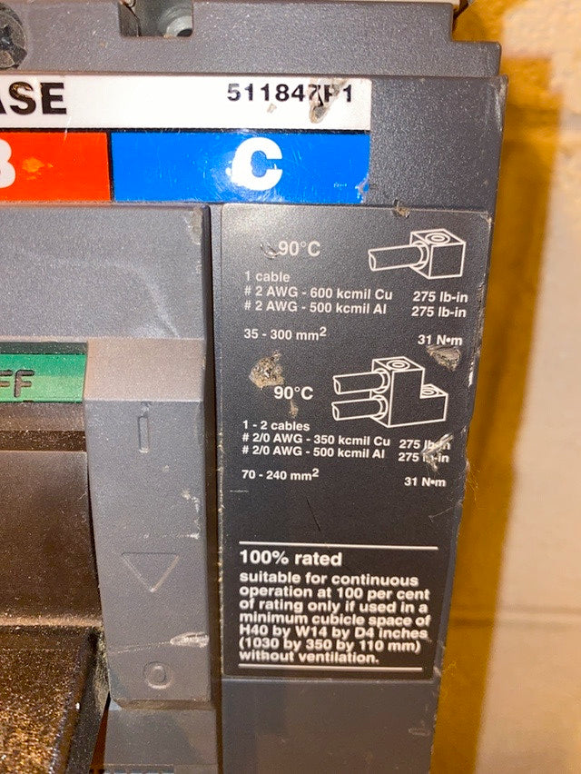 400A Circuit Breaker Merlin Gerin NSJ400 N(S6LLST1379)
