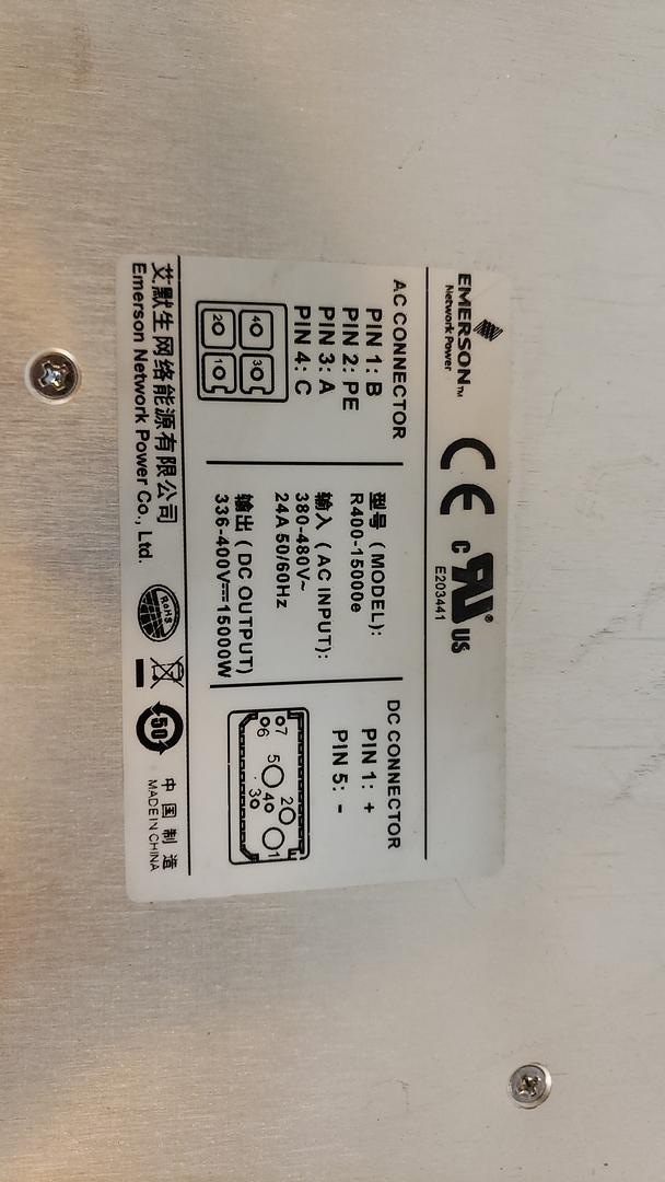 Emerson R400-15000e Rectifier Power Module(S6LLST9370)