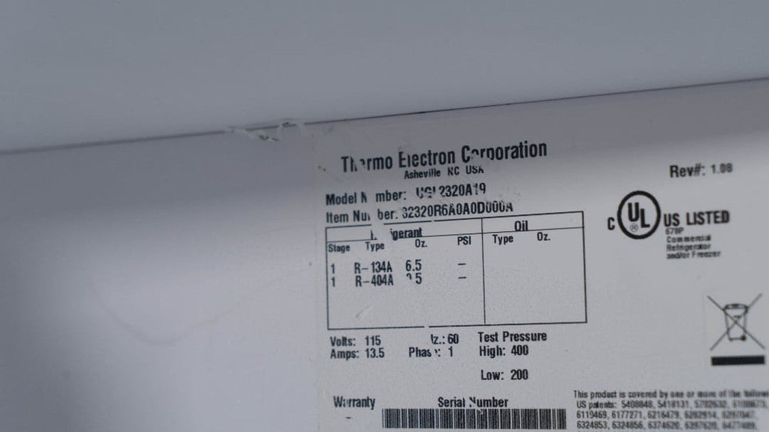 Thermo Electron Revco Freezer Tested-10(S6LLST1357)