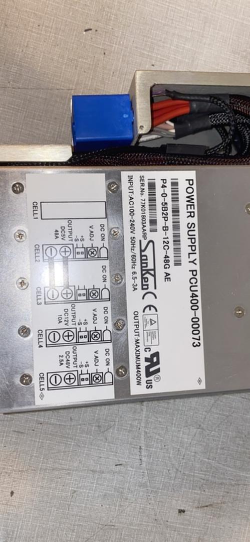SANKEN POWER SUPPLY UNIT PCU400-00073 PHONE SYSTEM(S6LLST5209)