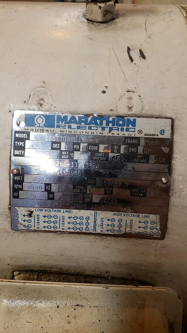 25HP U25HSP Ingersoll Rand Air Compressor 230/460v 3PH w/ Inspection(S6LLST11897)