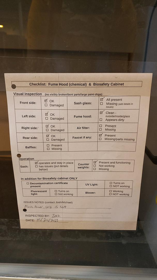 4' Fume Hood w/ Epoxy Counter Top Chem(S6LLST12413)