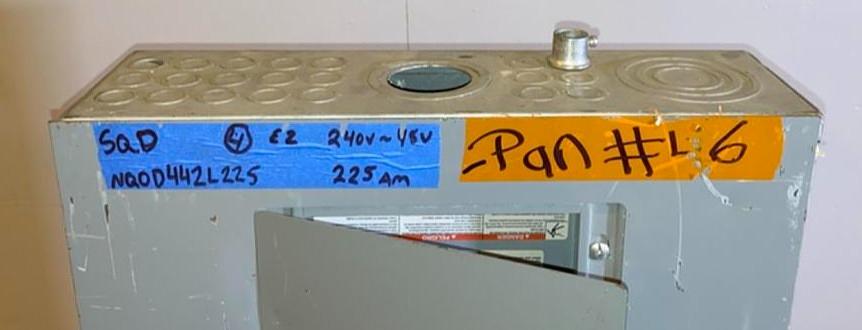 225A Square D NQOD 240v Breaker Panelboard(S6LLST4073)