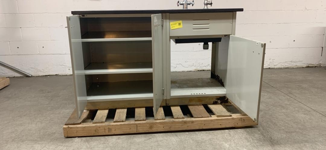 56" St Charles Black Epoxy Sink Bundle(S6LLST7218)