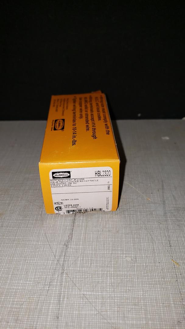 *Pickup Only* Lot of 10 Hubbell 20A 250V 2P3W 2 Pole 3 wire HBL2320 NEMA L6-20R Twist Lock Receptacle(S6LLST8675)