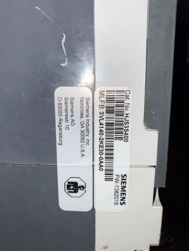 1200A SIEMENS HJS3S400 Circuit Breaker (S6LLST1560)