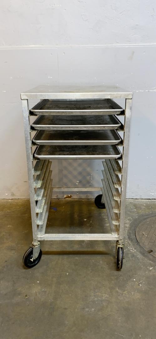Rolling 10 Shelf Cafeteria Cart(S6LLST5838)