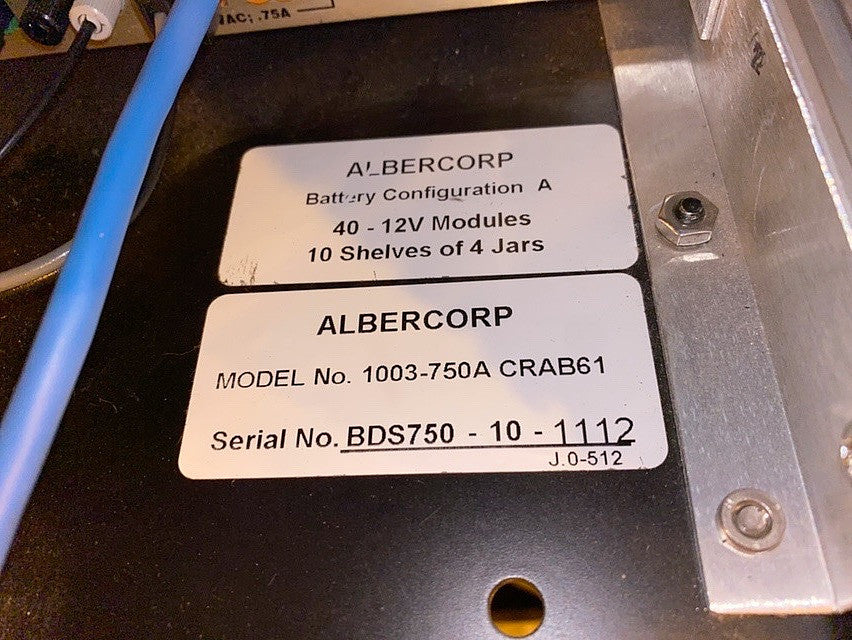 Alber 1003-750A CRAB61 BDS-40 Battery Diagnostic System Base Unit(S6LLST1003)