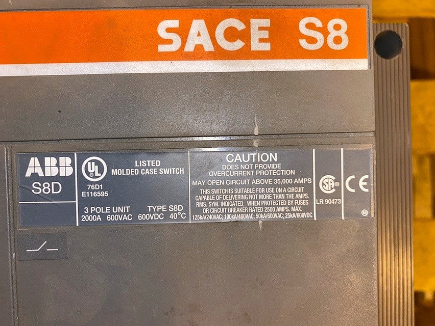 ABB, S8D, 2000A(S6LLST1574)