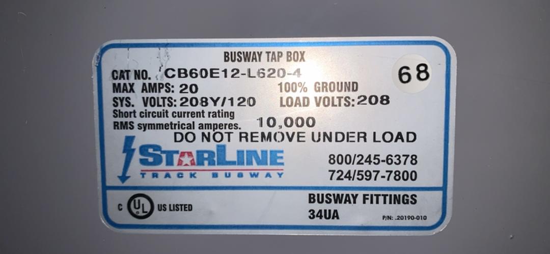 100A Starline MAXPOWER MPB200C10'4 Busway Plug(S6LLST9101)